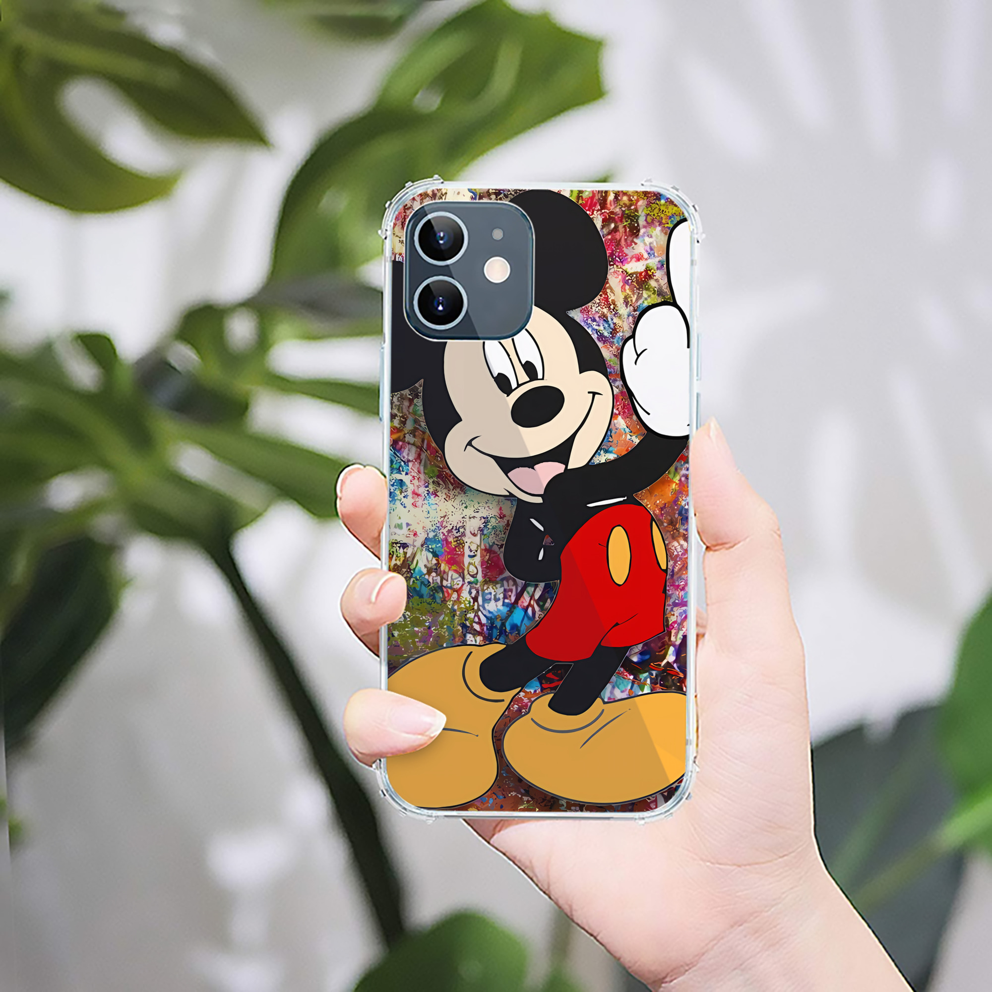 ミッキーマウス Mickey Mouse 【iPhone 12シリーズ対応】透明スマホケース（クリアソフトケース）